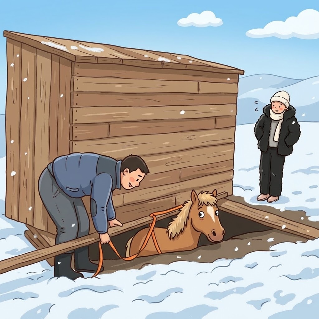 Эрдэнэжавхлант хайрхан явах замдаа иргэд нүхэнд унасан сарвааг аварчээ